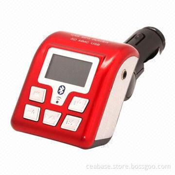 Bluetooth Car MP3 Player FM Transmitter with Freehand, 87.5-108MHz Channels
